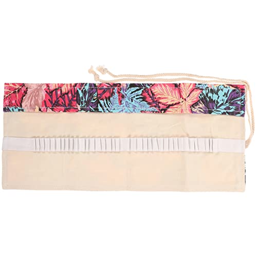 Housoutil Rollen Mäppchen Bleistift Aufbewahrungstasche Bleistiftbeutel Lagerung Fall rollboxen große federtasche Stiftverpackungs-Organizer Bleistift Tragetasche Segeltuch Colorful von Housoutil