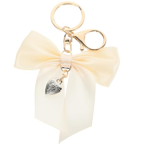 Housoutil Schleife-Schlüsselanhänger Für Damen Süßer Schleife-Schlüsselanhänger Auto-Schlüsselanhänger Handtasche Anhänger von Housoutil