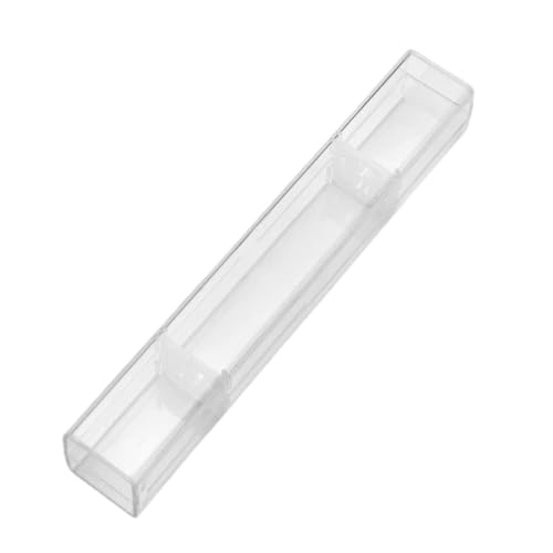 Housoutil Transparent Bleistift Box Mit Doppel Schnalle Für Stifte Aufbewahrung Stiftbehälter Mit Eyebow-stifteetui Für Microblading Stifte Lagerung Leicht Zu Reinigen Transportieren von Housoutil