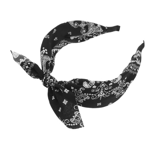 Stirnband -Haarband Stirnbänder mit Schleifenknoten dekorative Stirnbänder Bandana-Stirnbänder hair-band hair band Herbst und Winter Schal Cashew-Blüten Kopfbedeckung Damen Stoff von Housoutil