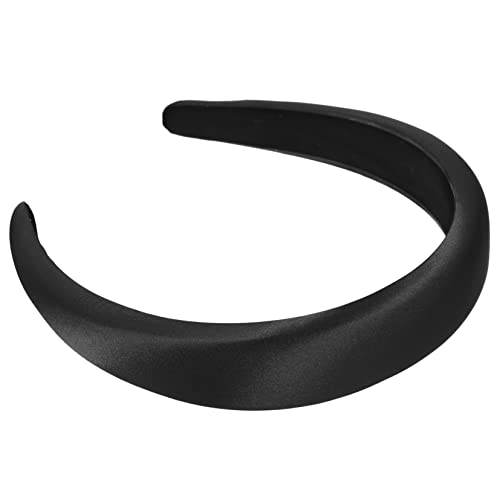 Housoutil Stirnband Stirnbänder Für Damen Rutschfest Gepolsterte Stirnbänder Make-up Satingepolsterte Stirnbänder Für Damen Satin-stirnbänder Tiara Stoff Fräulein Haar Damen Gürtel von Housoutil