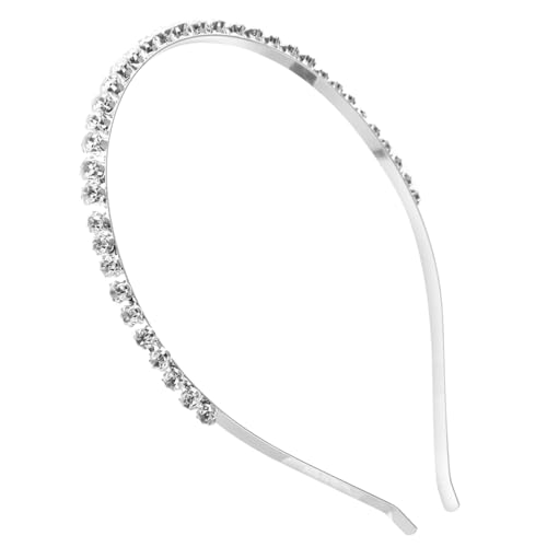 Housoutil Stirnband Braut Haarband Mädchen Stirnbänder Braut Haarbänder Diamant Kopfschmuck Kosmetischer Haarreifen Hochzeitsdekoration Bling Haarband Südkorea Temperament Fräulein Legierung von Housoutil