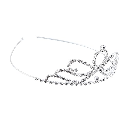 Housoutil Stirnband mit Strasskrone Haarband mit Strass für Kinder Weihnachtshaarband haarschmuck Tiara Kopfbedeckung mit Kinderkrone Stirnband für Kinder Cosplay erröten von Housoutil