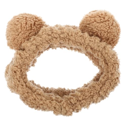 Housoutil Bären-stirnbänder Elastisches Bärenohr-haarband Bären-haarband Make-up-stirnband Für Spa Gesichtswäsche Plüsch-gesichtshaarband von Housoutil
