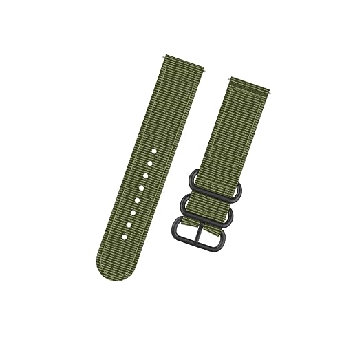 Housoutil Uhrenarmband Aus Nylon Einfaches Armband Nylon-uhrenarmband Ersatzband Ansehen Uhren Ersatzband Das Grün Canvas-uhrenarmband Drei Knöpfe Zubehör von Housoutil