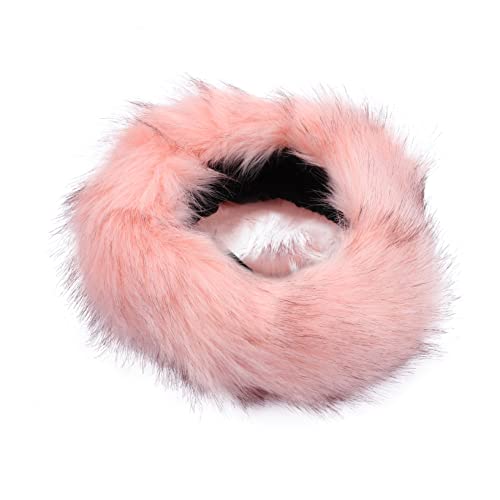 Housoutil Warmer Hutband Rosa Fellstirnband Damen Ohrenschützer Flauschiges Stirnband Ohrenschützer Für Frauen Fellstirnband Für Damen Plüsch Pelzmütze Kunstpelz Fuchspelz Winter Fräulein von Housoutil