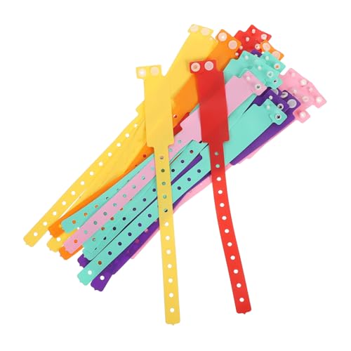 Housoutil Wasserdichte PVC Armbänder Identifikation Verstellbar Weich Für Erwachsene Krankenhäuser Bars Wasserparks Events von Housoutil