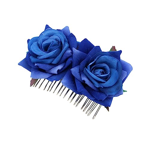 Housoutil haarschmuck hair styling girls damenschuje Haarspange mädchen stirnbänder Haarnadel Haarklammer floraler Haarkamm Blumenkamm die Blumen Stirnband Rosen Kopfbedeckung Braut von Housoutil