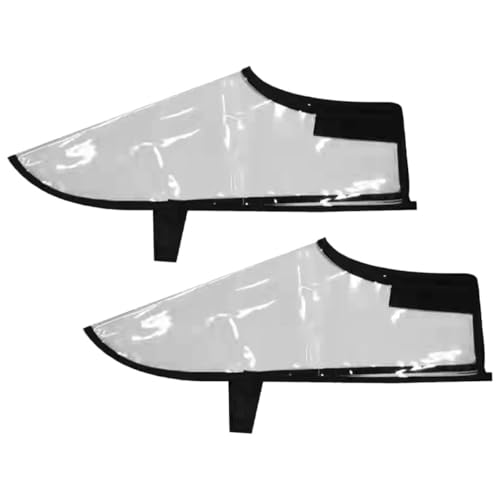 Housoutil wasserdichte Schuhüberzieher mit Rutschfester Sohle Wiederverwendbare Regen Matschschutz Überschuhe Transparent Mittlere für Outdoor und Alltagsschutz von Housoutil