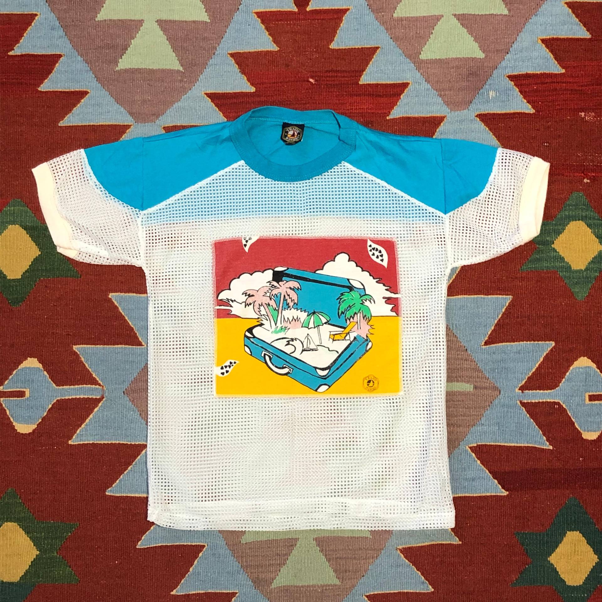 Vintage 80Er Jahre Trade Winds Color Block T Shirt Boy Es Medium Damen Xs Mesh Surfer Beach Made in Usa Vintage 80Er Jahre Trade Winds Color Block T Shirt Boy Es Medium Damen Xs Mesh Surfer Beach Made in Usa von HoustonWestVintage