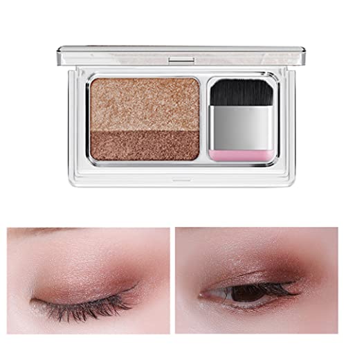 Lidschatten Lazy Double Colors Glitter Eyeshadow Wasserfest Langanhaltend für Anfänger Bunter Zweifarbiger Lidschatten Lidschatten für Anfänger Double Colors Glitter Eye Shadow Palette Lidschatten mit von HoveeLuty