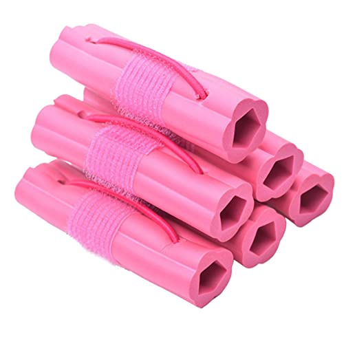 Magic Foam Schwamm Haartuelle Diy Wavy Hair Walzen Reise Nach Hause Verwenden Sie Keine Hitze Schlafende Weiche Haarblockler -rollen -haarstyling -werkzeug Für Frauen Mädchen (pink) 6pcs/set von HoveeLuty