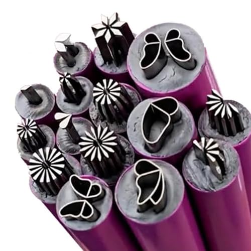 Nail Art Stempelstift, 15-teilig, handgefertigter Nagelstempelstift mit Schmetterlingen, Schneeflocken, Blumen, Nail Art Stempel, leichtes tragbares Präzisionsstempelstift-Set, Nageldesign-Werkzeuge f von HoveeLuty