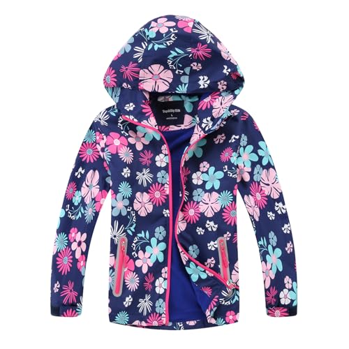 Hovkib Mädchen Softshelljacke Leichte Wasserdichte Jacke Mädchen Regenjacke Winddichte Wasserdicht Jacke mit Kapuze Wanderjacke Alter 3-12 Hovkib Mädchen Softshelljacke Leichte Wasserdichte Jacke Mädchen Regenjacke Winddichte Wasserdicht Jacke mit Kapuze Wanderjacke Alter 3-12 von Hovkib