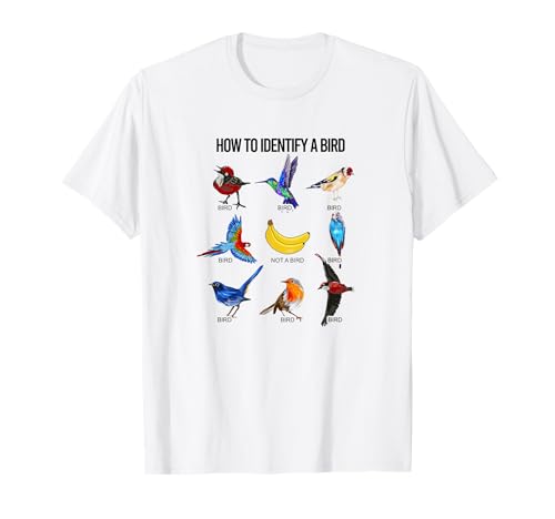 Wie man einen Vogel identifiziert: Vögel Fotografie Wildtiere T-Shirt Wie man einen Vogel identifiziert: Vögel Fotografie Wildtiere T-Shirt von How to identify a bird - Bird Photography Hunting