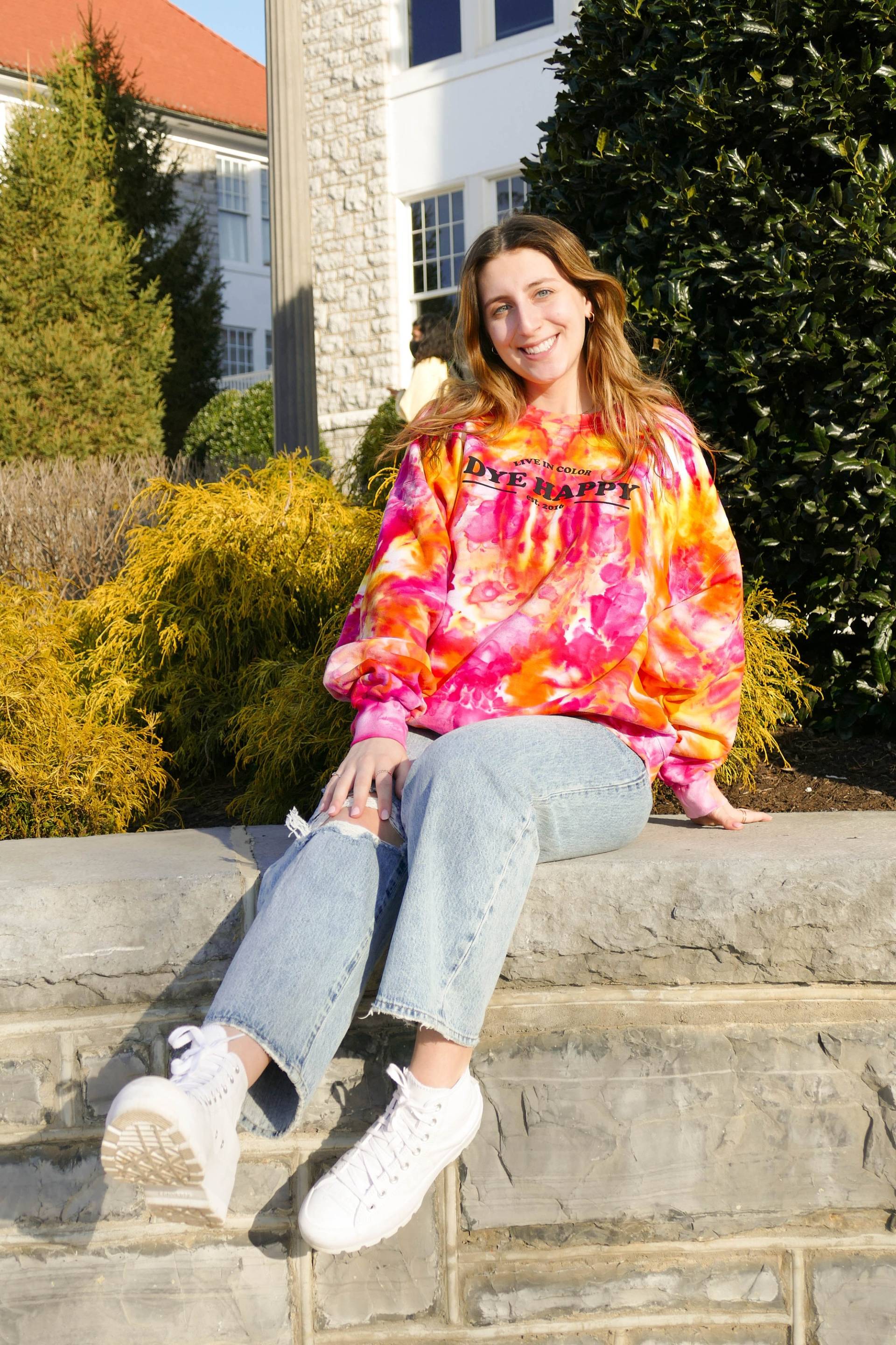 Auffälliges Starburst Tie Dye Sweatshirt Auffälliges Starburst Tie Dye Sweatshirt von HowToDyeHappy