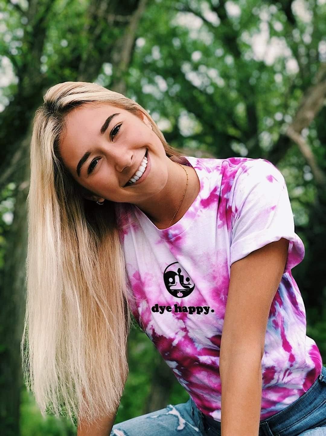 Tolles Amethyst Tie Dye Shirt - Happy Tolles Amethyst Tie Dye Shirt - Happy von HowToDyeHappy