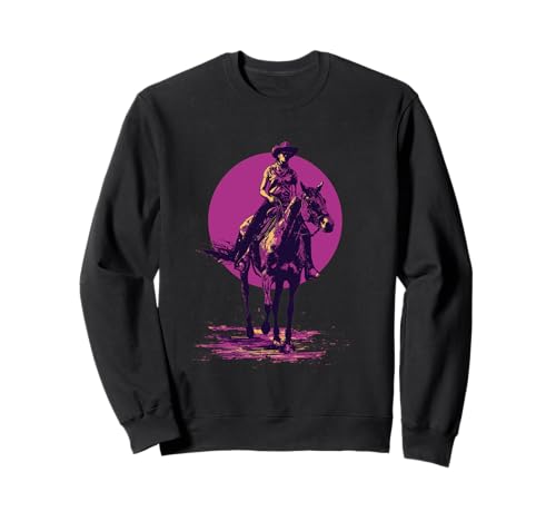 Howdy Cowgirl Retro Reiten für Frauen Sweatshirt Howdy Cowgirl Retro Reiten für Frauen Sweatshirt von Howdy Cowgirl Retro Horse Riding Co.