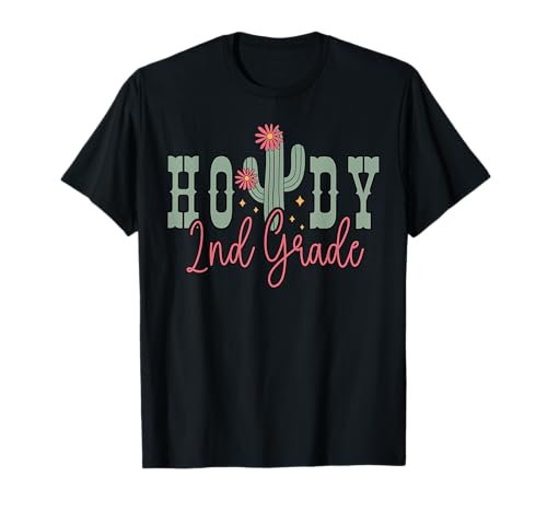 Howdy 2nd Grade Kaktus Western Second Grade Teacher Kids T-Shirt Howdy 2nd Grade Kaktus Western Second Grade Teacher Kids T-Shirt von Howdy First Grade Cowgirls Teacher