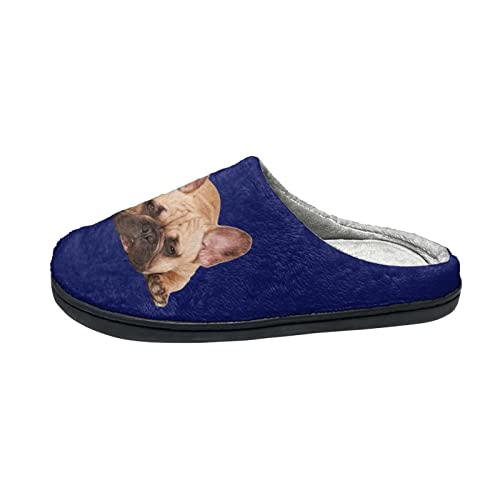 Howilath 3D Baumwolle Hausschuhe entzückende französische Bulldogge Hausschuhe Spa Hotel Haus Hausschuhe Slip-on Hausschuhe für Frauen Damen-40-41 von Howilath