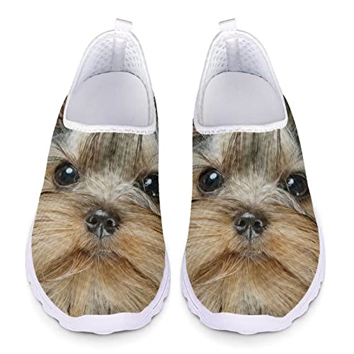 Howilath 3D Yorkshire Terrier Loafers Casual Laufschuhe Reise Trainer Leichte Sportschuhe für Erwachsene Unisex-39 von Howilath