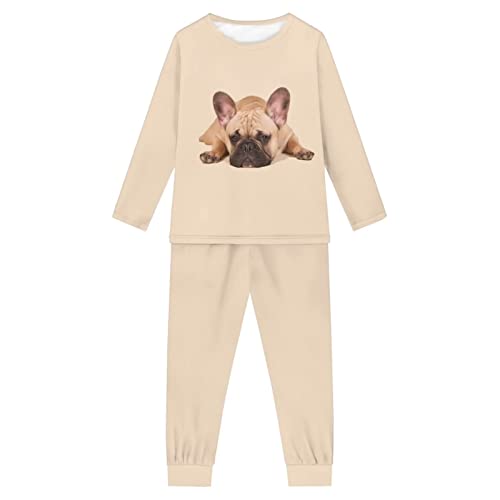 Howilath Cartoon Frosch Weiß Designer Kinder Pyjama Anzug 2 Stück Nachtwäsche Langarm Nachtwäsche für Jungen Mädchen, 3d Pug Dog Printed, 5-6 Jahre Howilath Cartoon Frosch Weiß Designer Kinder Pyjama Anzug 2 Stück Nachtwäsche Langarm Nachtwäsche für Jungen Mädchen, 3d Pug Dog Printed, 5-6 Jahre von Howilath
