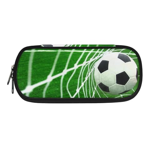 Howilath Federmäppchen für Kinder, Jungen, Mädchen, Schreibwaren-Organizer, Federmäppchen, tragbares Federmäppchen, 3D-Fußball, 8.8"L x 1.7"W x 4.1"H, Schulranzen von Howilath