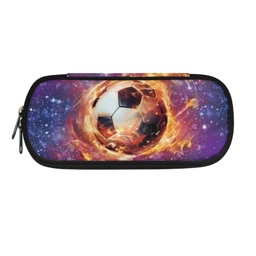 Howilath Federmäppchen für Kinder, Kawaii-Federmäppchen, für Jungen und Mädchen, Schreibwaren-Organizer, Stiftebox, Galaxy Soccer, 8.8"L x 1.7"W x 4.1"H, Schulranzen von Howilath