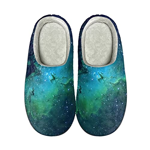 Howilath Galaxy Universe Designer Herren Damen bequeme warme Hauspantoffeln Unisex-Slipper-42-43 von Howilath