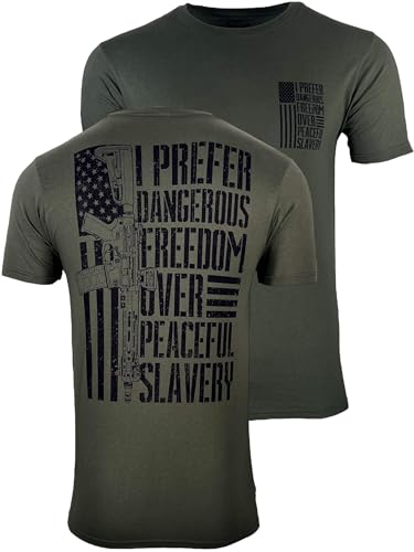 Howitzer Style Herren T-Shirt Freedom Over Military Grunt MFG, Grün , L Howitzer Style Herren T-Shirt Freedom Over Military Grunt MFG, Grün , L von Howitzer