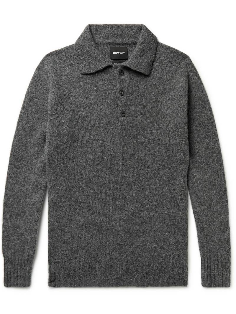 Howlin' - Ghost Pressure Brushed-Wool Polo Shirt - Men - Gray - XXL von Howlin'