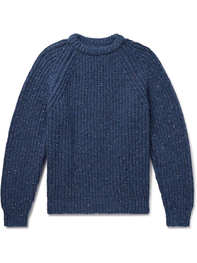 Howlin' - Taste of the Future Ribbed Wool Sweater - Men - Blue - XXL von Howlin'