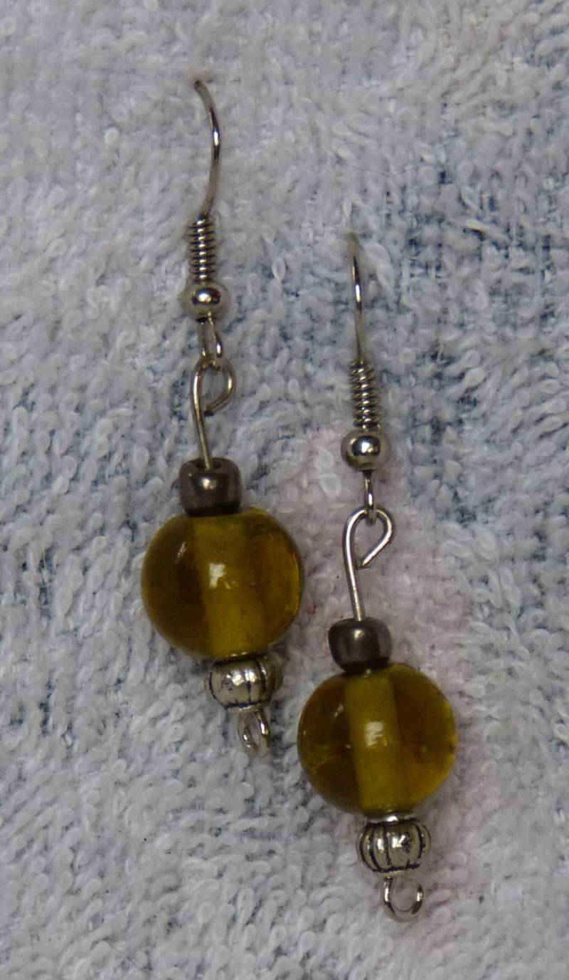 Bernsteinstein Ohrringe/Handgemachte Ohrringe/Perlen Ohrringe/Ohrringe Bernsteinstein Ohrringe/Handgemachte Ohrringe/Perlen Ohrringe/Ohrringe von HowlinMoonJewelry