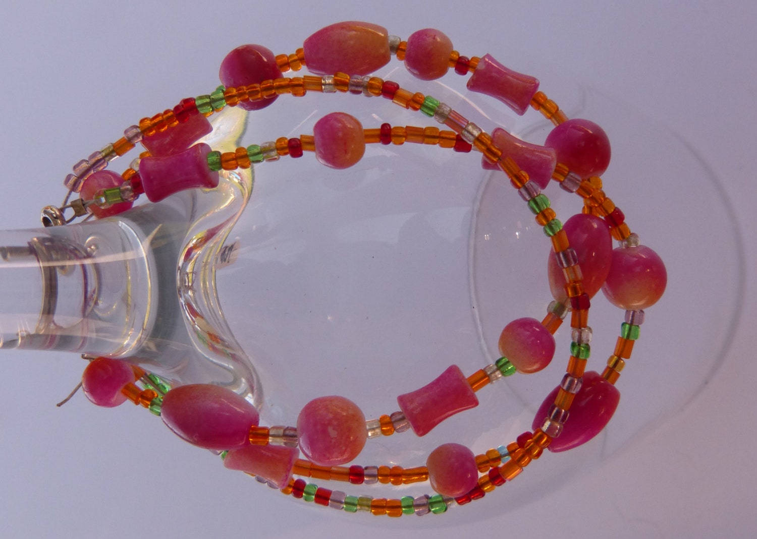 Koralle Perlen Armband/3-strangige Perlenarmband Koralle Perlen Armband/3-strangige Perlenarmband von HowlinMoonJewelry
