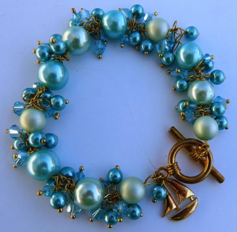 Marina Armband Und Ohrringe Set Marina Armband Und Ohrringe Set von HowlinMoonJewelry