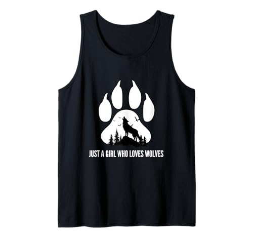 Nur EIN Mädchen, das Wölfe mit Pfotenabdruck liebt, Tochter Einer Wilden Frau Tank Top Nur EIN Mädchen, das Wölfe mit Pfotenabdruck liebt, Tochter Einer Wilden Frau Tank Top von Howling Wolf Loving Girls Birthday Party Outfit