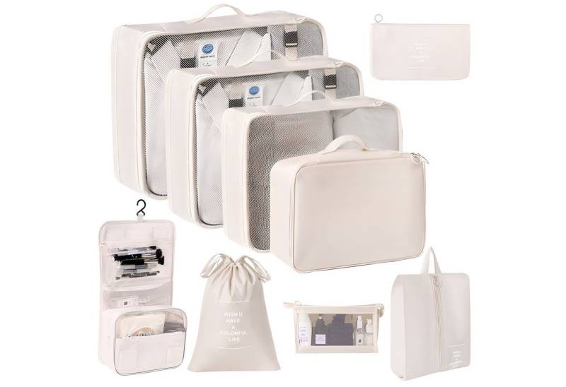HoyoLee Handels GmbH Kofferorganizer Mehrteiliges Reise-Packset zum Ordnen und Verpacken von Kleidung (9-tlg) von HoyoLee Handels GmbH