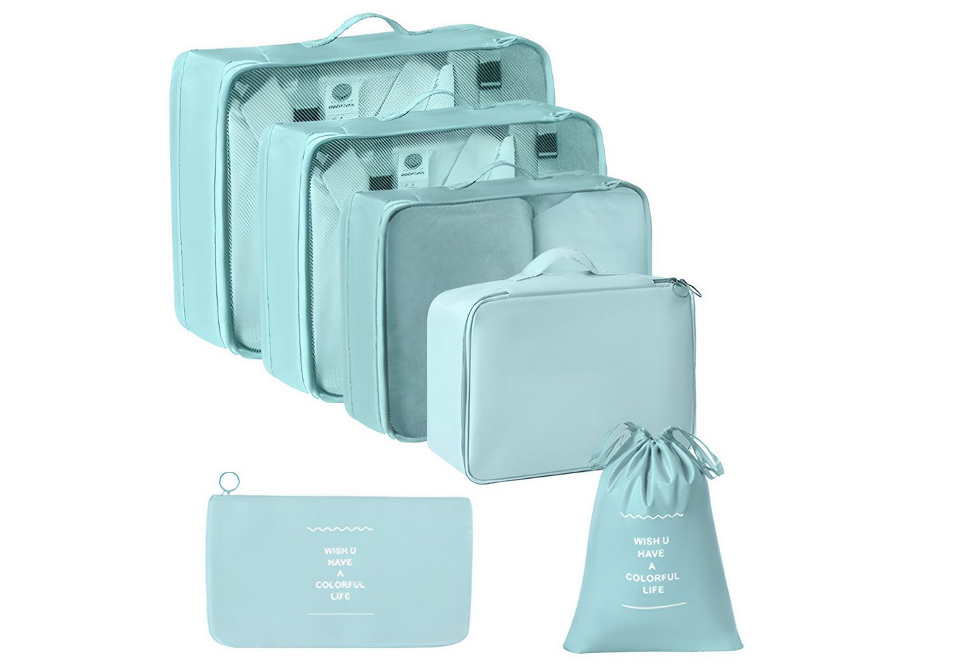 HoyoLee Handels GmbH Kofferorganizer Mehrteiliges Reise-Packset zum Ordnen und Verpacken von Kleidung (9-tlg) von HoyoLee Handels GmbH