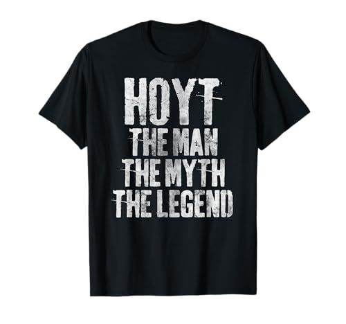 Personalisiertes Hemd Hoyt The Man The Myth The Legend T-Shirt von Hoyt Man Myth Legend Shirts