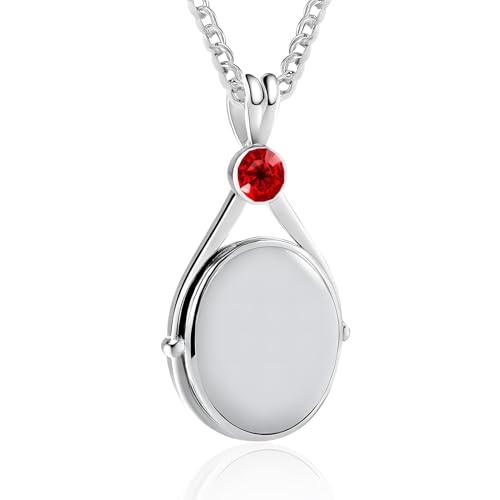 Hpbaggy Meerjungfrau Muschel Halskette Magnetisches Öffnen und Schließen Halskette Medallion Zum Öffnen mit Bild Anhänger Personalisierte Amulett für Bilder Geschenk für Frauen Teenager Mädchen von Hpbaggy