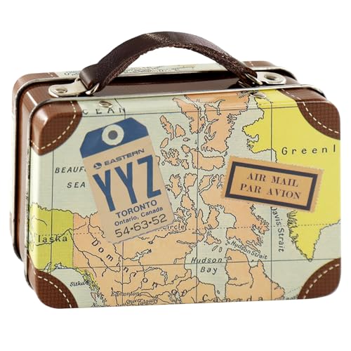 Mini-Reisekoffer,Deko-Koffer,Geldgeschenk Verpackung Hochzeit und Reisegutscheine,Geschenkkoffer Reiseerinnerungen,Geldgeschenke Reise,10,8 x 7,3 x 3,7cm von Hpbaggy