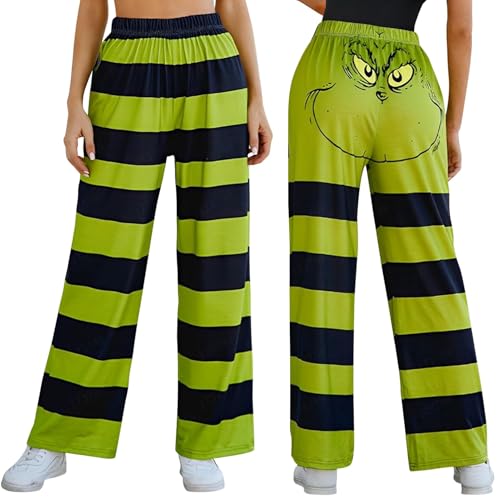 Cartoon Pyjama,Kawaii Pyjama,Pyjama Hosen Damen,Pyjamahose Damen Katze,Pyjamahose Tier,Schlafanzughosen für Damen,Schlafanzug Hose Damen lang,Lang Pyjamahose Hose Winter (L) von Hpbaggy