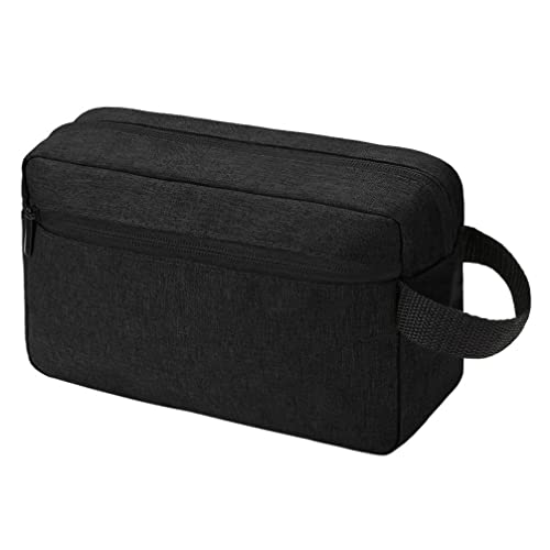 Kulturbeutel für Damen und Herren, tragbar, wasserabweisend, mit Trennwand und Griff, für Kosmetik, Toilettenartikel, Pinsel, Werkzeug, Zubehör, Schwarz , Einheitsgröße, Taschen-Organizer Kulturbeutel für Damen und Herren, tragbar, wasserabweisend, mit Trennwand und Griff, für Kosmetik, Toilettenartikel, Pinsel, Werkzeug, Zubehör, Schwarz , Einheitsgröße, Taschen-Organizer von Hpfulseazn