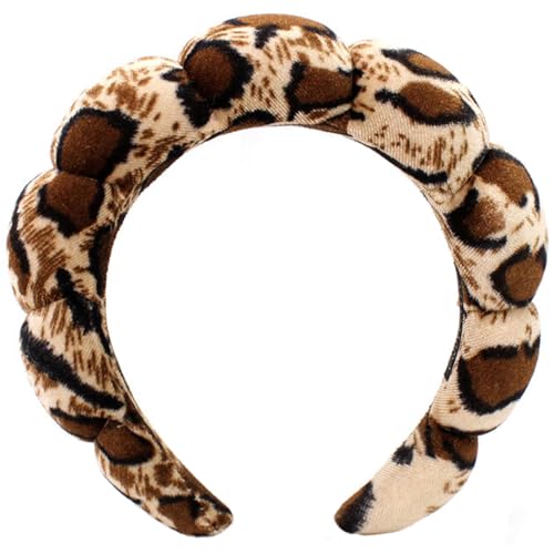 Spa-Stirnbänder, geschwollenes Make-up, Hautpflege, Stirnbänder zum Waschen von Gesicht oder Gesicht, Frottee-Stoff, Dusch-Haar-Accessoire für Make-up, Dusche, Hautbehandlung (größerer von Hpfulseazn