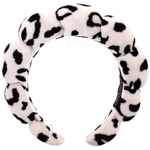 Spa-Stirnbänder, geschwollenes Make-up, Hautpflege, Stirnbänder zum Waschen von Gesicht oder Gesicht, Frottee-Stoff, Dusch-Haar-Accessoire für Make-up-Entfernung, Duschhautbehandlung (Leopard, Spa-Stirnbänder, geschwollenes Make-up, Hautpflege, Stirnbänder zum Waschen von Gesicht oder Gesicht, Frottee-Stoff, Dusch-Haar-Accessoire für Make-up-Entfernung, Duschhautbehandlung (Leopard, von Hpfulseazn