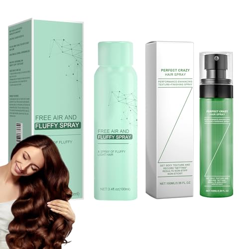 Hppsctink 100ml Haar Fluffy Spray und 100ml Haar-Volumen-Styling-Spray, Erfrischendes und lang anhaltendes Styling, Trockenheit, shampoo von Hppsctink