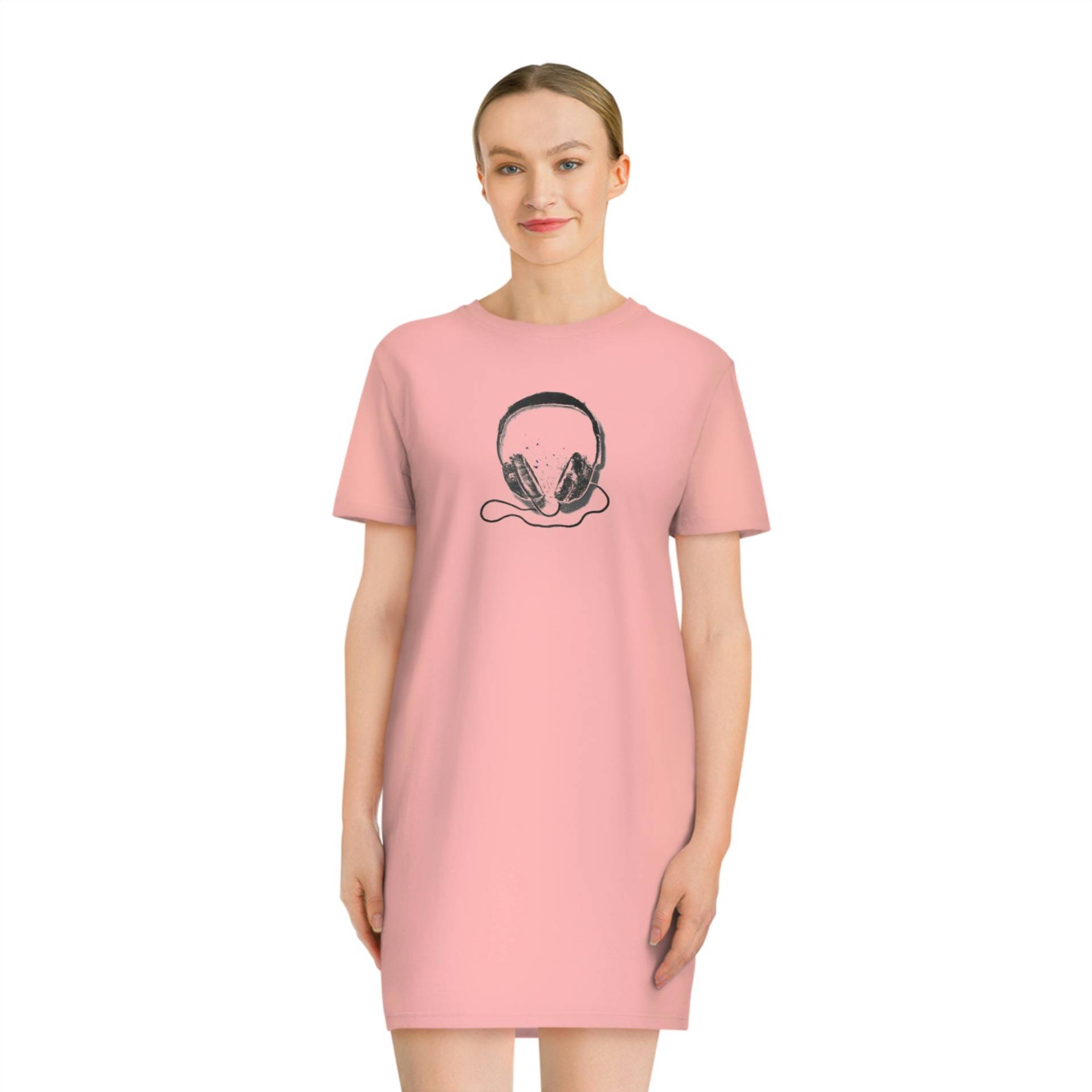 Spinner T-Shirt Dress "Headphones" Spinner T-Shirt Dress "Headphones" von HppyGiftsDesigns