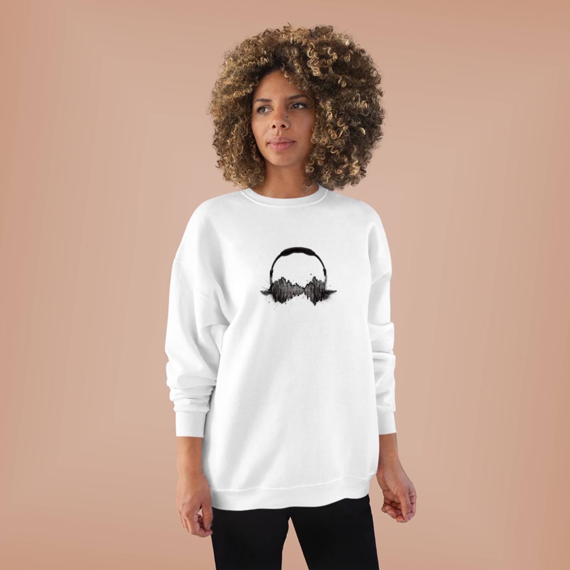 Unisex Ecosmart® Crewneck Sweatshirt "Music" von HppyGiftsDesigns