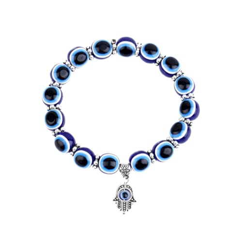 Hqunjikp Evil Eye Armband für Frauen – Glücksschutzarmband – Glücksarmband zum Schutz Segen, blaues Auge Perlen Charm Armband, Refer to description, Harz, Uni Hqunjikp Evil Eye Armband für Frauen – Glücksschutzarmband – Glücksarmband zum Schutz Segen, blaues Auge Perlen Charm Armband, Refer to description, Harz, Uni von Hqunjikp