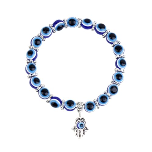 Hqunjikp Evil Eye Armband für Frauen – Glücksschutzarmband – Glücksarmband zum Schutz Segen, blaues Auge Perlen Charm Armband, Refer to description, Harz, Uni Hqunjikp Evil Eye Armband für Frauen – Glücksschutzarmband – Glücksarmband zum Schutz Segen, blaues Auge Perlen Charm Armband, Refer to description, Harz, Uni von Hqunjikp